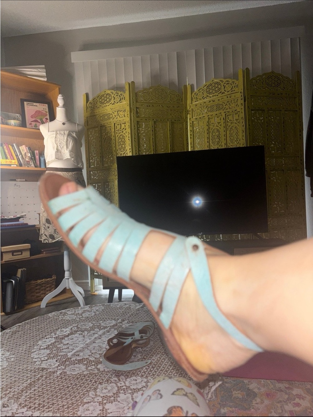 Cydwoq vintage leather sandals 38 - Picture 6 of 7